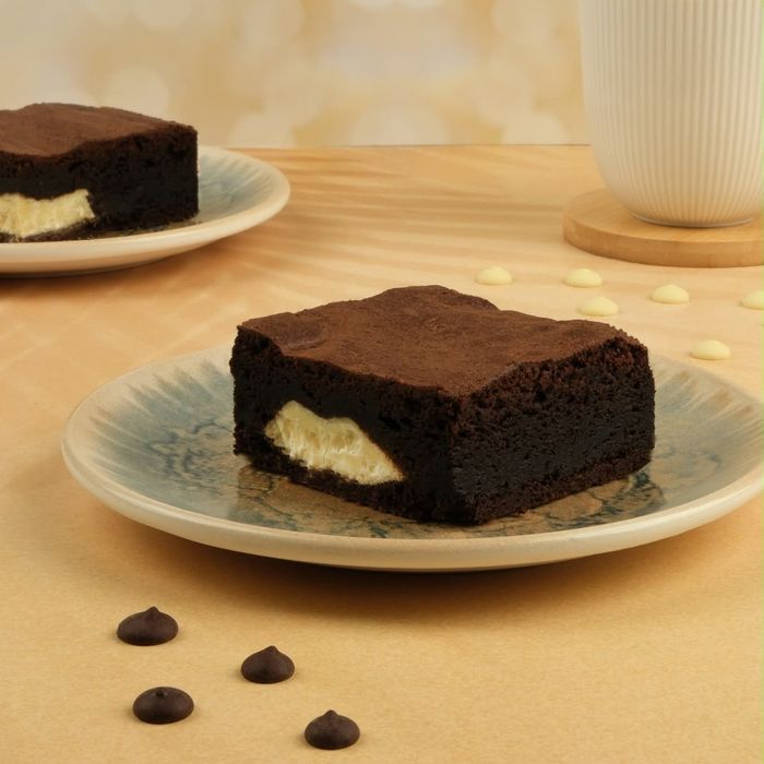White chocolate brownie