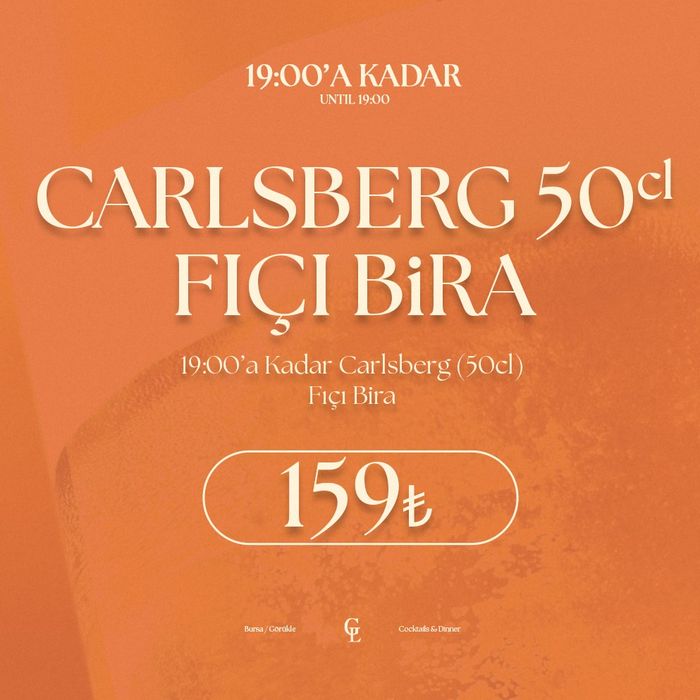 Carlsberg draft beer, 50 cl