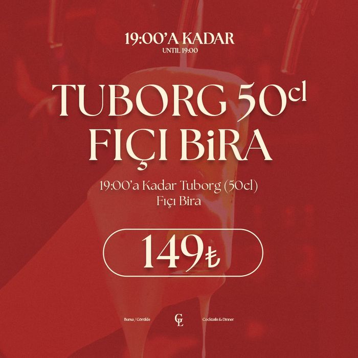 Tuborg draught beer 50 cl
