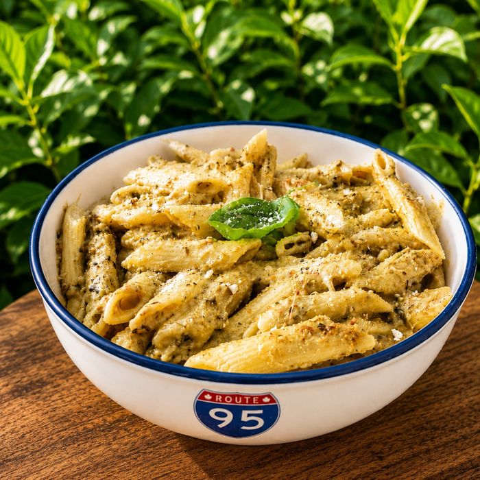 Penne with Pesto Sauce