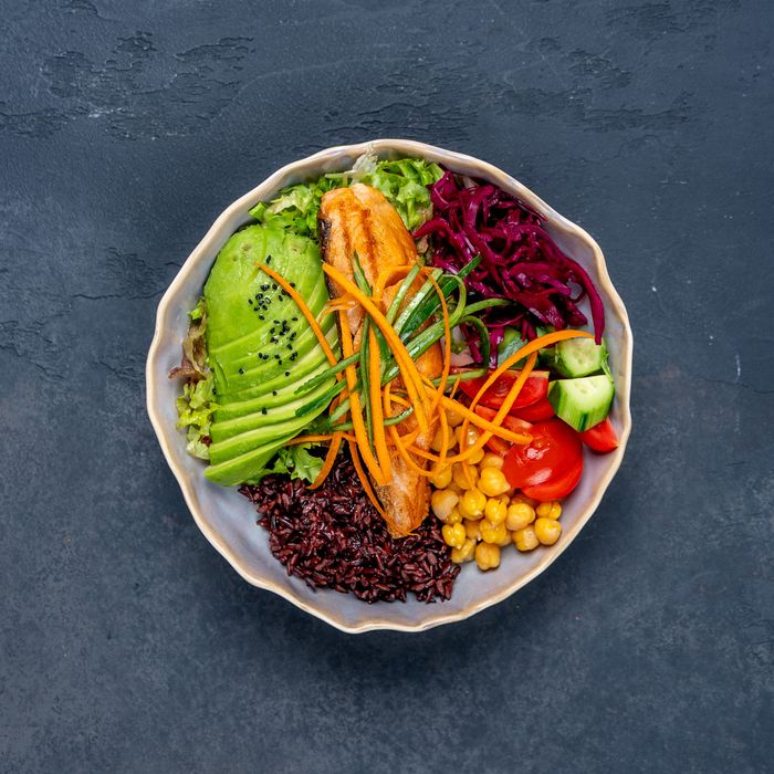 Wild Rice Salmon Bowl