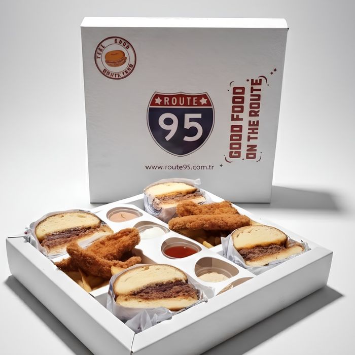 Burger box for two