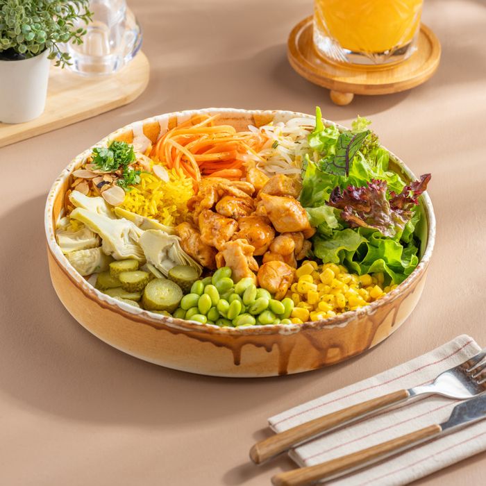 Korean-style sweet and spicy chicken bowl